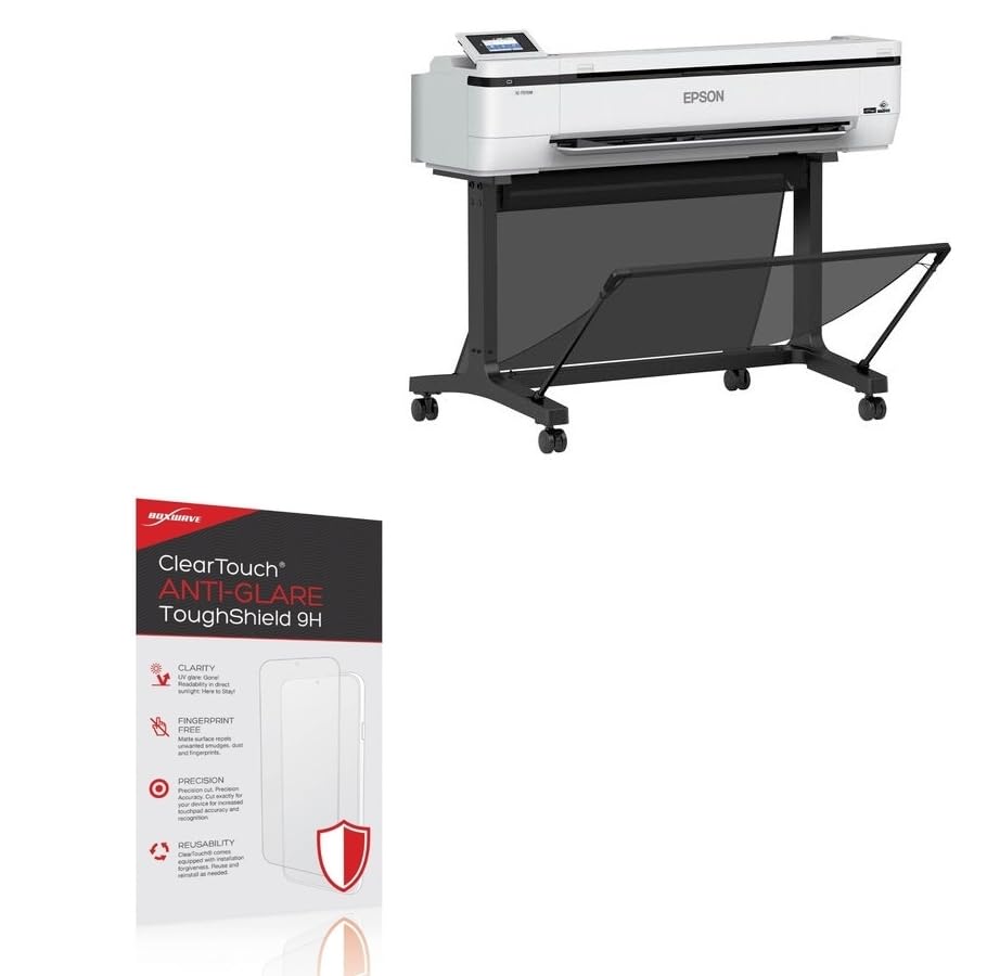 BoxWave Screen Protector Compatible With Epson SureColor T5170M - ClearTouch Anti-Glare ToughShield 9H (2-Pack), Anti-Glare 9H Tough Flexible Film Screen Protector