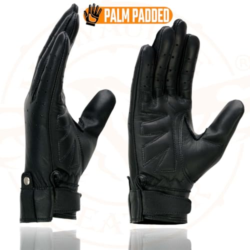 Image of Milwaukee Leather Women's Leather Lightweight Motorcycle Lined Driving Hand Gloves - X-Small