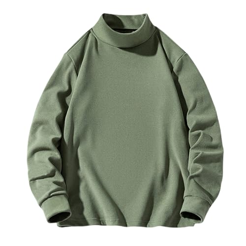 Mens Long Sleeve Tee Shirts Big And Tall Teen Pullover Fleece Warm Fall Winter Blouse Soft Round Neck Basic Tops 2025