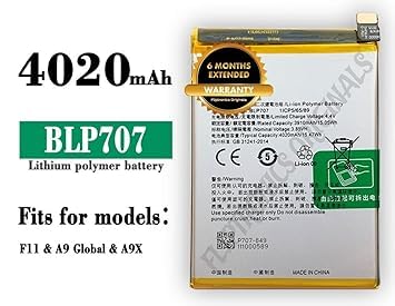 Image of BLP707 Battery for Oppo F11 / CPH1913 / CPH1911 / Battery with 6 Month Warranty**** (I46)
