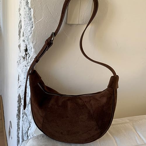 Sac à bandoulière en daim synthétique avec sangle réglable Crescents - 6