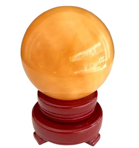 Boule de cristal de jade beige pour apaiser le stress et s'ancrer au bureau