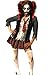 Produktbild Blutiges Zombie Schulmädchen Kostüm für Damen Halloween Fasching Karneval, Größe:XS