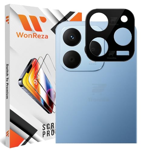 Image of Pack 1- Back Camera Glass Protector for Realme 15T 5G [3D Premium] Camera Glass Protector (Black)