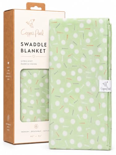 Image of Copper Pearl Swaddle Blankets for Newborns | Soft Stretchy Receiving Blankets for Boys and Girls | Large 46 x 46 Inch Baby Blankets | Lightweight and Breathable Swaddles | Bogey