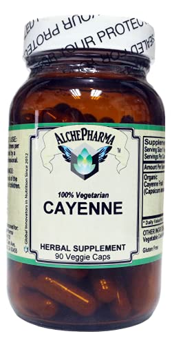 AlchePharma Organic Cayenne Fruit Capsules