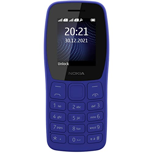 Image of Nokia 105 Dual SIM, Keypad Mobile Phone with Wireless FM Radio | Blue