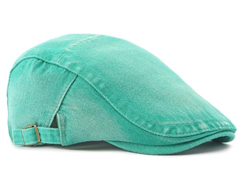 Image of Cotton Newsboy Cap,Breathable Ivy Gatsby Cabbie Beret Hat for Men's Women Driving Hunting Golf