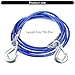 Heavy Duty Tow Cable for Vehicle Recovery Winch Strap Tow Rope Trailer Rope with Hook for Towing Car SUV All Weather Towing Strap