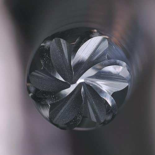 Image of Tools Extra Long Carbide End Mills,6 Flute Square Milling Cutter,High Helix Angle for High Hardness Steel Finshing Milling Processing - 3 /16 Shank (3 /16-3.25 inch 1PCS)