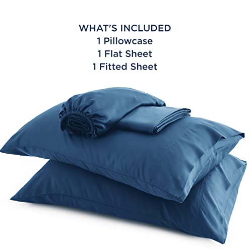 Image of Bedsure Cooling Sheets Twin XL, Rayon Derived from Bamboo, PureWoven, Breathable & Soft Twin XL Sheet Sets, Deep Pocket Up to 16 inch, Hotel Luxury Silky Dorm Bedding for Hot Sleepers, Teal
