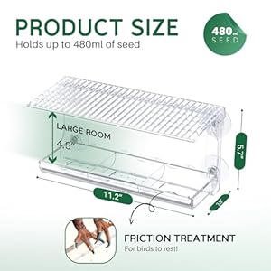 Window Bird Feeder for Outdoors, Clear Bird Feeders Window Mounted with Strong Suction Cups, Transparent Bird House Outside Wild Bird Watching for Garden, Yard, Elderly Kids Viewing Window Bird Feeder for Outdoors Clear Bird Feeders Window Mounted with Strong Suction Cups Transparent Bird House Outside Wild Bird Watching for Garden Yard Elderly Kids Viewing