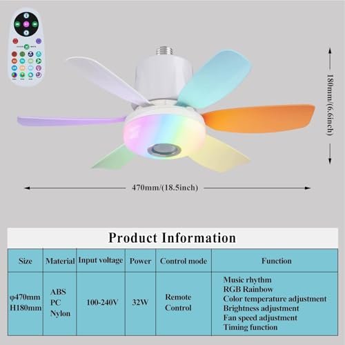 Ventilateur de plafond télécommande pour éliminer la chaleur en bureau - 7