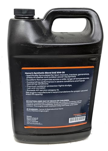 Aceite de motor mezcla sintética 10W-30 Henry's 1 Galón miniatura 2