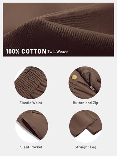 Image of Haloumoning Boys School Uniform Chino Pants Kids Twill Pants 5-14 Years