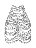 Realizzato con un'alta percentuale di strass e un tocco di spandex, questo top corto offre una brillantezza abbagliante, una vestibilità comoda, assicurandoti di sentirti a tuo agio e di avere un aspetto glamour