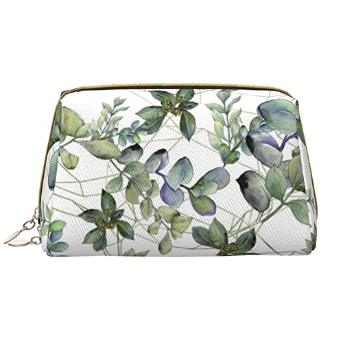 Trousse de maquillage portable eucalyptus pour vos voyages et retouches quotidiennes