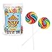 24 Circus Rainbow Lollipops Individually Wrapped, Bursting with Fruity Flavor, Great Swirl Lollipops for Kids Birthday Parties, Party Favor Candy and Cake Toppers, By 4YoreElves (Pack of 24)