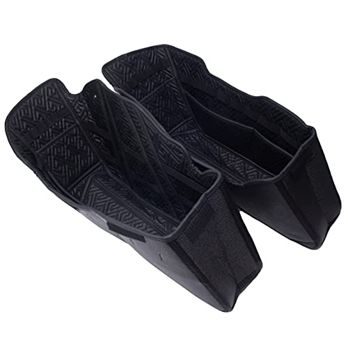Futureshop Harley Saddlebag Liners Organizer 2 In 1 For 14-21 Oem Standard Saddlebags Lining Cvo Tapered 2021 Street Glide Saddle Bag Stretched Carpet Inserts, Black #TOP7