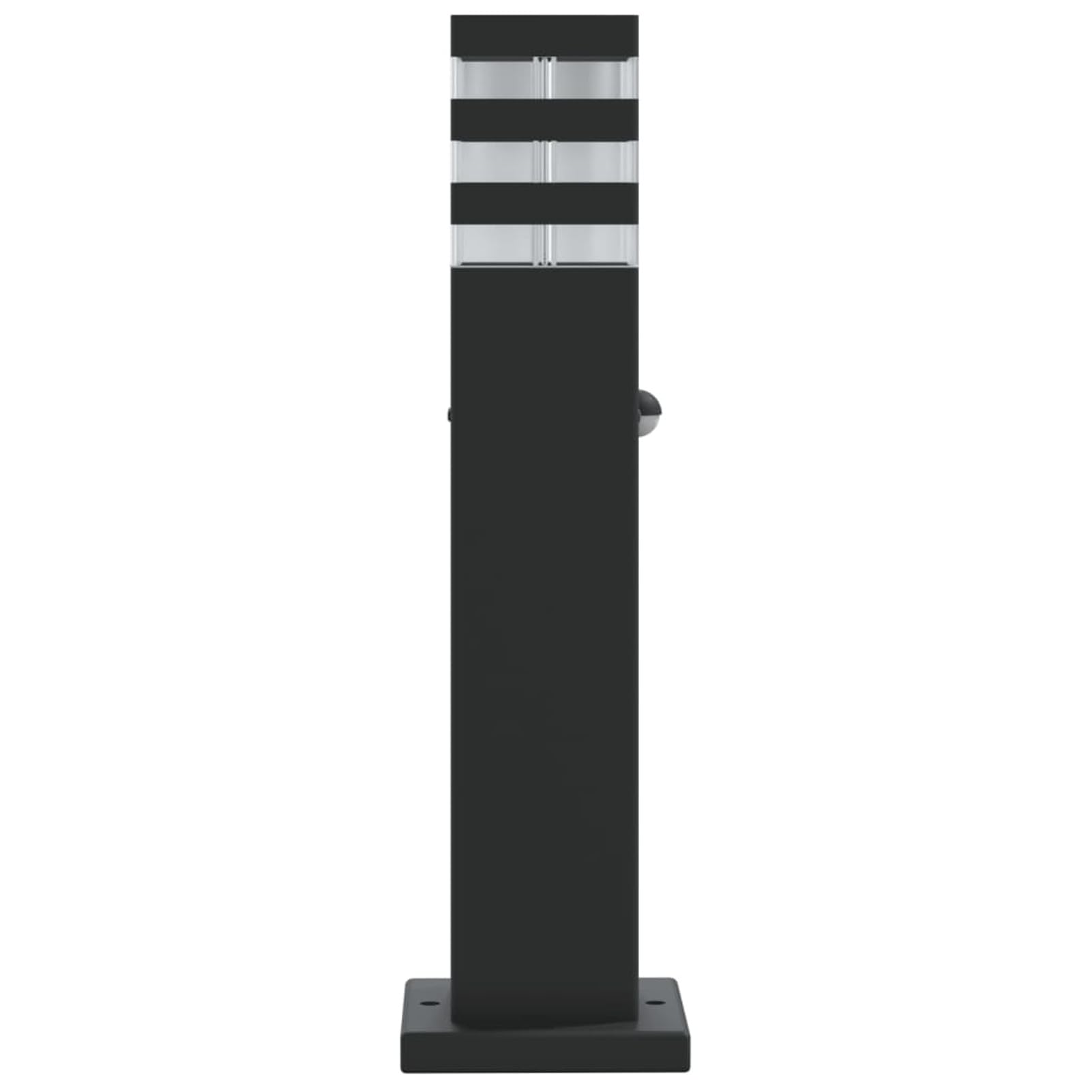 LAPOOH Lampada da Terra per Esterni con Sensore Nera 50cm in Alluminio,Lampade da Terra,Lampada da Terra Moderna,Lampade da Terra per Soggiorno-4006399