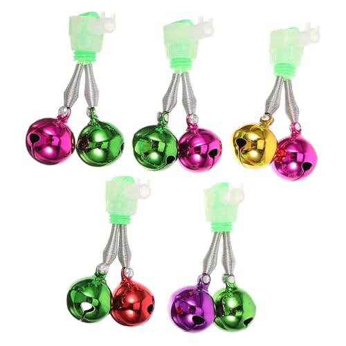Mikikit Fishing Bells 5 Pack Bite Alarm Bells for Catfishing Fish Fishing Gear Accessory