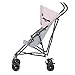 Dream On Me Aero Travel Umbrella Stroller, One-Hand Quick Fold, 3-Point Safety Harness, Dual Brakes, Adjustable Removable Canopy, Lightweight Compact & Space-Saving for Infants and Toddlers – Pink