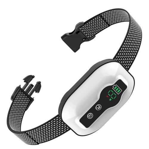 DJXIK Anti Barking Dog Collars Rechargeable - Bark Collar for Large Medium Small Dog - Stop Dog Barking Deterrent Device with Vibration & Sound Harmless Training No Bark Collar IPX67 Waterproof,B