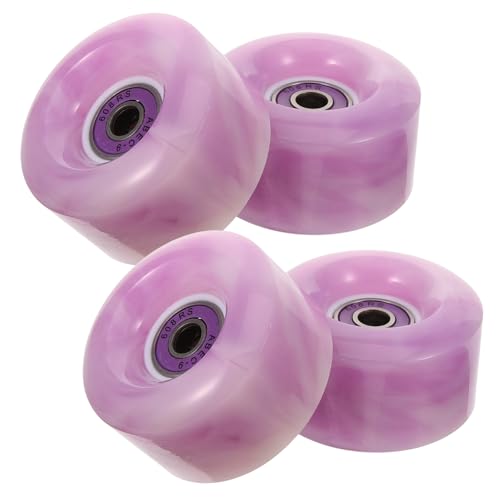 BESPORTBLE Skate Wheels Replacement Set 82a High Elastic for Roller Skates Outdoor/indoor