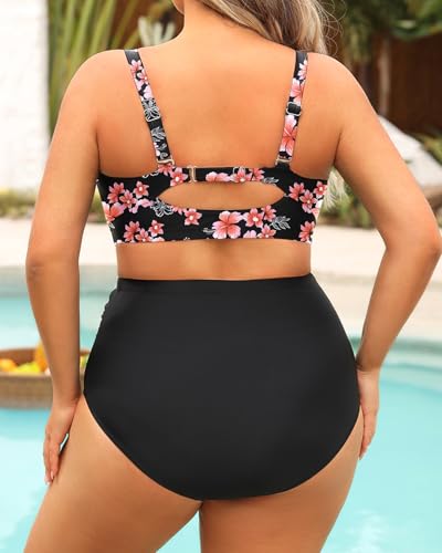 Image of Daci Women's Plus Size Bikini Sets - High Waisted Two-Piece Swimsuits with Tummy Control