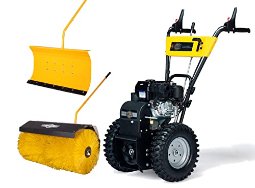 TEXAS Handy Sweep 650TGE 212ccm E-Start Kehrmaschine Benzin Schneefräse Schneeräumer Motorbesen Mit Antrieb Radantrieb | 60cm | 5,7PS | 4Takt | 3xVor.1xRück