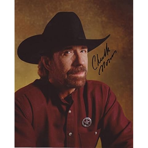 Chuck Norris Autograph Signed 8 x 10 Photo Cover