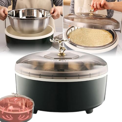 Horno de fermentación multiusos de 5 l (28-65 °C), temporizador de 24 horas y apagado automático, revestimiento de acero inoxidable, fácil de limpiar, monitor de fermentación.,B