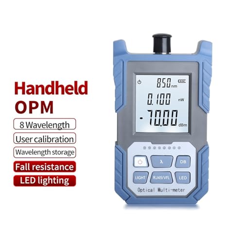 Mini medidor de potencia óptica FTTH con conector SC/FC/ST y rango de -70 a +10dBm 3