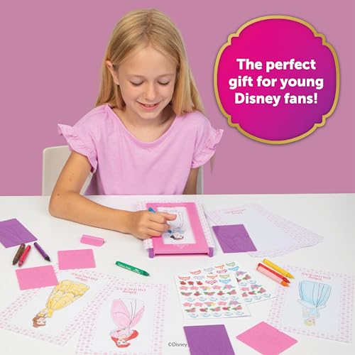 Image of Fashion Plates Disney Princess - Mix-and-Match Drawing Kit, Arts and Crafts, Coloring, Art Supplies, Craft Supplies, Stencils, Crayons Included, Create Your Own Designs, Ages 6+