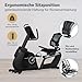 Skandika Liege-Ergometer P14 Comfort | Heimtrainer Fahrrad mit Touchscreen, Multimedia Computer, 32 Widerstandsstufen, bis 150 kg und 190 cm, Bluetooth, App-Konnektivität | Fitnessbike für zuhause