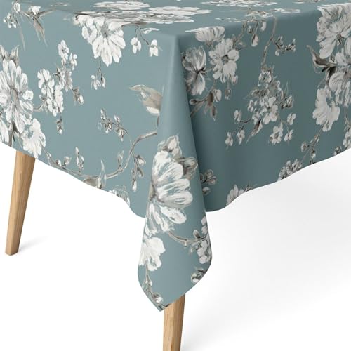 ECOMMERC3 | Mantel Antimanchas para Mesa Rectangular Tamaño 180x140 cm - Mantel Antimanchas Tacto Extrasuave e Impermeable Color Turquesa