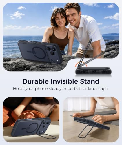 Image of FNTCASE for Phone 18 Pro Case /Phone 17 Pro Case with Stand Black