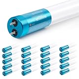 hykolity 20 Pack 4FT LED T8 Ballast Bypass Type B Light Tube, 18W, 2400lm for Single-Ended & Dual-Ended Connection, 5000K, Frosted Lens, T8 T10 T12 Tube Light for G13, 120-277V, UL Listed