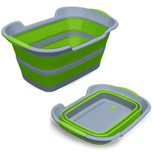 Ddluck Multi-Functional Collapsible Pet Bathtub With Drainage Hole, Portable Indoor Outdoor Foldable Washing Tub Bathing Tub Small Pets Bathtub For Puppy Small Dogs Cats (Green) #TOP28