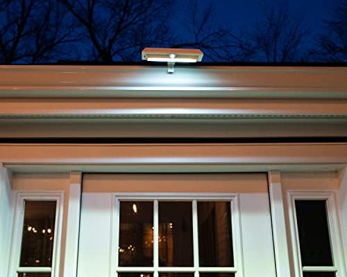 New Motion Detector for 2022 - Touch of ECO Solar LED Gutter/Fence Accent Light with Adjustable Mounting Bracket - 2 Pack