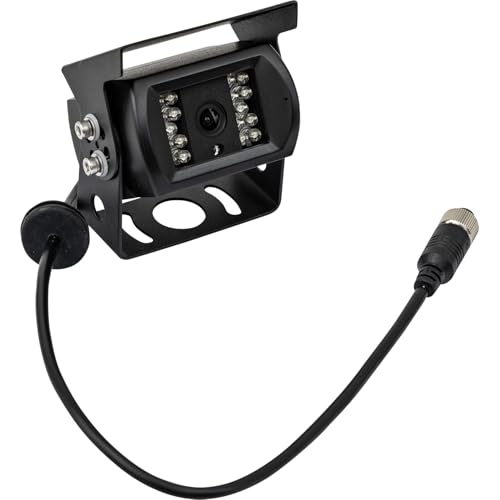 Buyers Products 8883101 Heated Night Vision Backup Camera with Audio, IP69K Waterproof Truck & Trailer Rear View Camera, 120 Wide Angle, 4-Pin Connection, Standard Bracket Mount Add-On