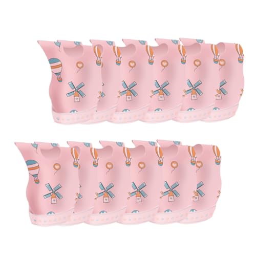 HONITANO 20 Piezas babero impermeable baberos guarderia baberos accesorios bebé paquete de baberos bebé artículos baberos recien nacido toalla de saliva baberos de alimentación rosa