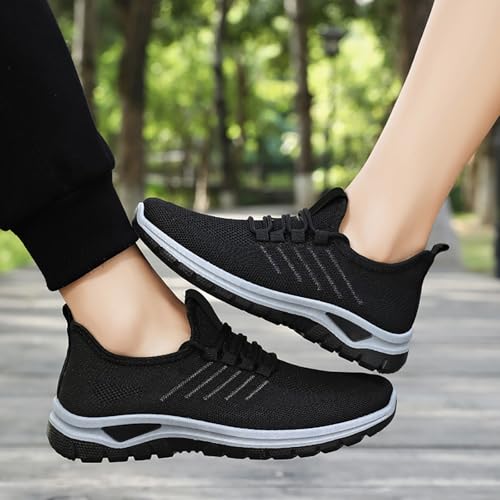 Zapatillas negras de hombre transpirables y antideslizantes para trekking 3
