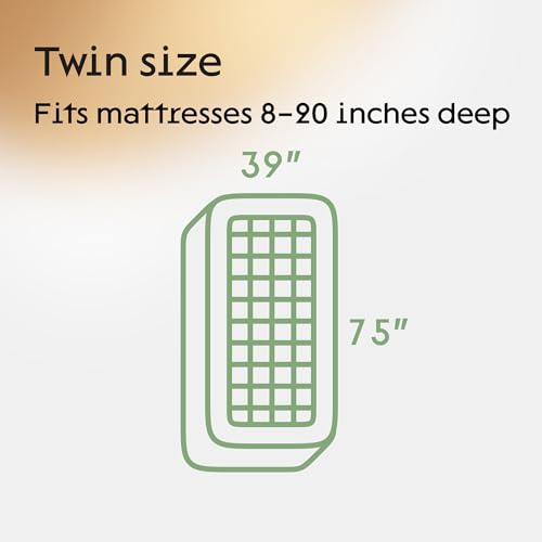 Niagara Sleep Solution Niagara Twin Mattress Protector Waterproof Premium Mattress Cover Viscose Made From Bamboo 39X75 Non Noisy Cooling Breathable Ultra Plush Absorbent Extra Deep Fits 8-21 Inches Deep Mattress thumb #6