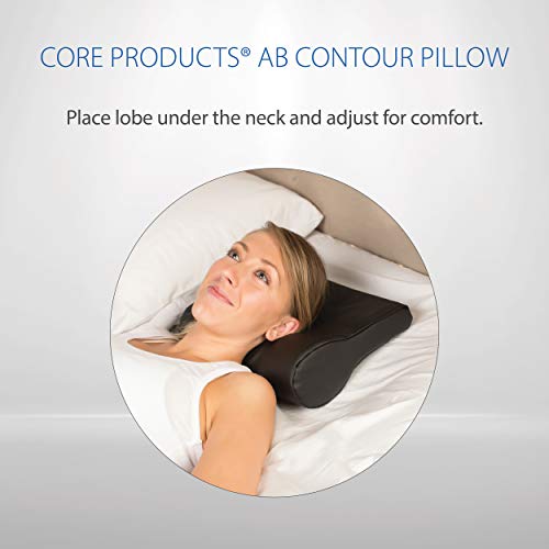 Core Products AB Contour Cervical Support Pillow, Vinyl - Black - Thumbnail 6