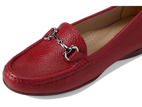 Image of Women's Genuine Leather Slip on Buckle Loafer