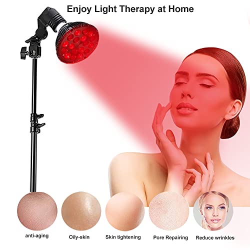 Nailshow Red Light Therapy Lamp, 54W 18 Leds 660Nm Red And 850Nm Near Infrared Combo Bulb Red Light Therapy Compatible For Body And Face thumb #2