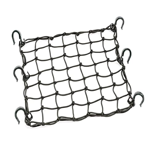 ZHIQIANG wuli Store 42x42cm Latex-Frachtnetz mit 6 einstellbaren Haken & eng 2"x2 Mesh-Fit for Motorrad-Helm-Gepäck-Fracht-Öltanker Cover