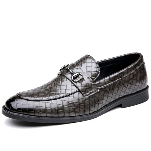 Men's Slip On Loafers Classic Casual Dress Penny Loafers Fashion Formal Business Wedding Smoking Shoes