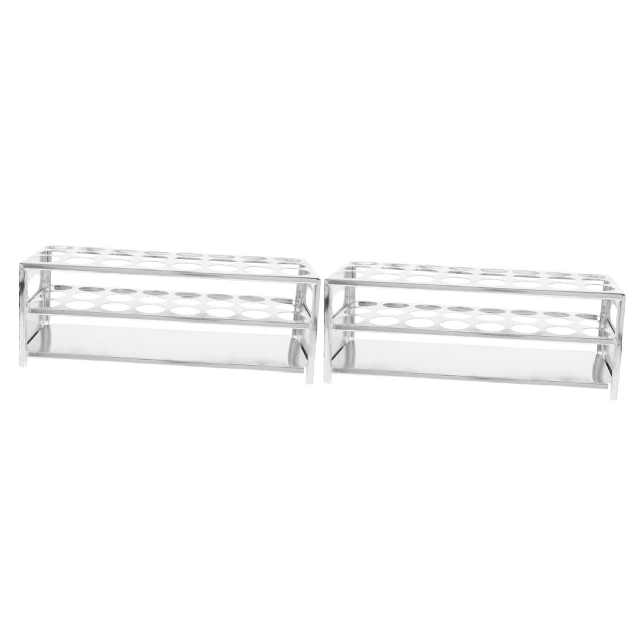 2 Stück Organizer Halter für Reagenzgläser Stabiler Test Tube Display Rack für Chemie Sicherer Schutz bei Zentrifugation für Laborbedarf